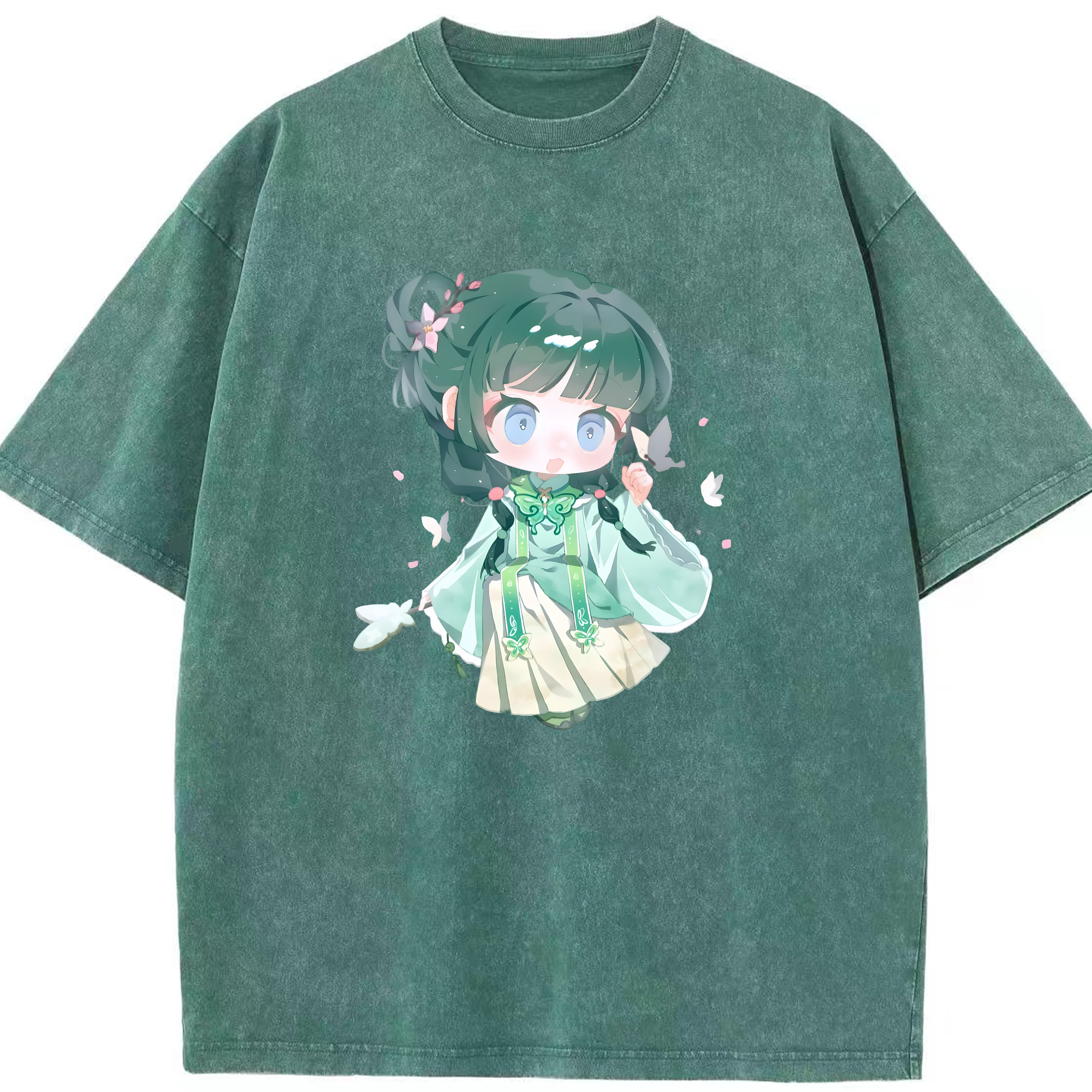 （画像用） 薬屋のひとりごと The Apothecary Diaries 綿100% ヴィンテージ風 半袖Tシャツ（フロントプリント）